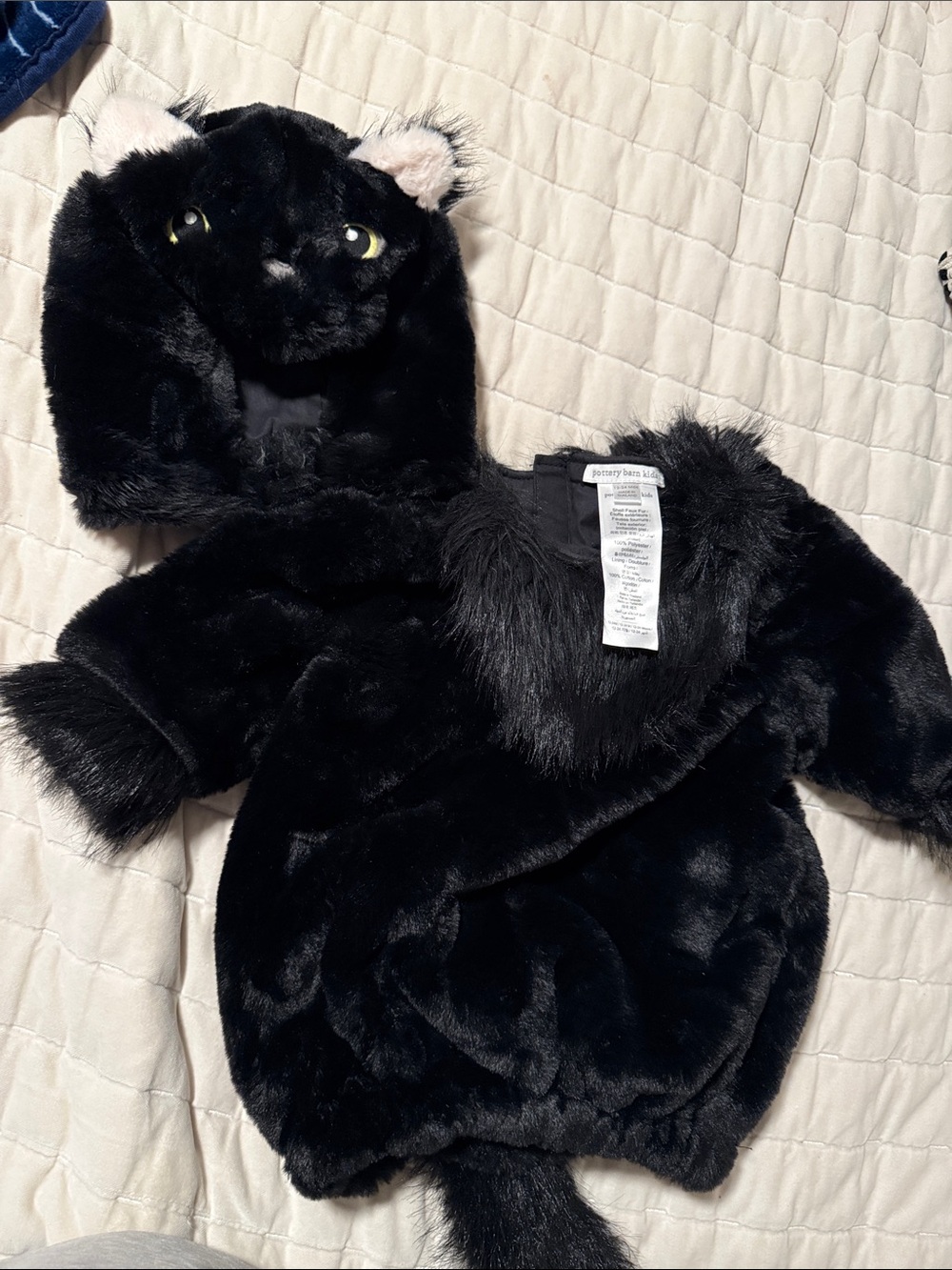 Pottery Barn Kids Black cat costume 12-24 months